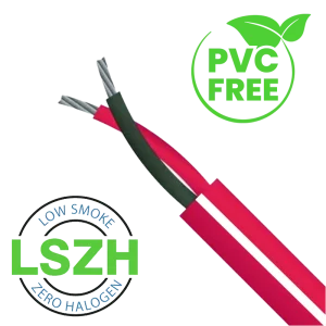 0.75mm Twisted Red/White Fire Alarm Cable (LSZH)