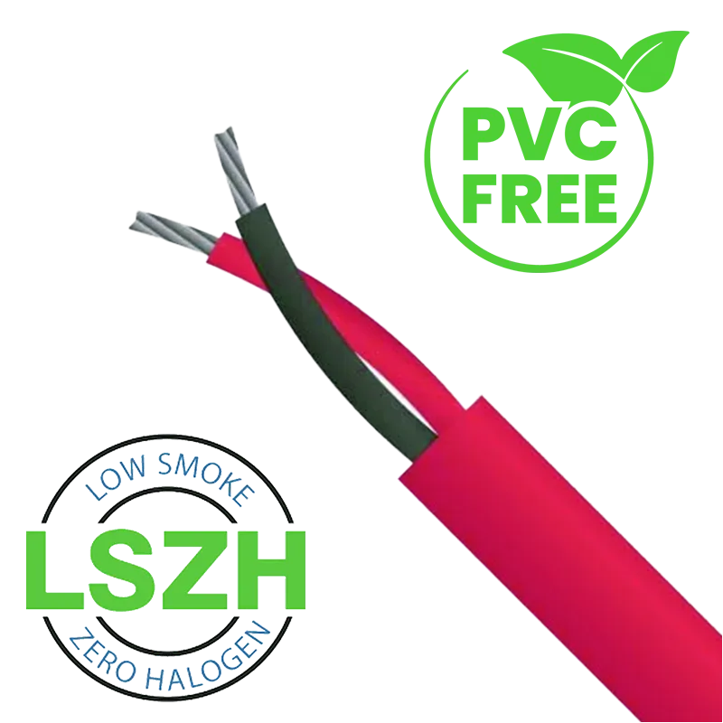 0.75mm Twisted Red Fire Alarm Cable (LSZH)