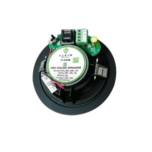 100V 3.5" Low Profile Ceiling Speaker - Black - 1.5W